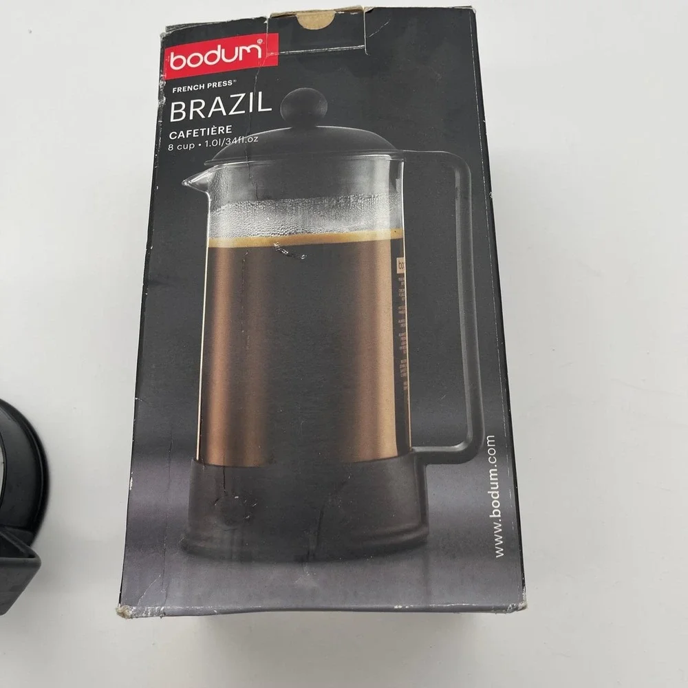 Bodum Brazil 8 Cup French Press Coffee Maker 34oz Black